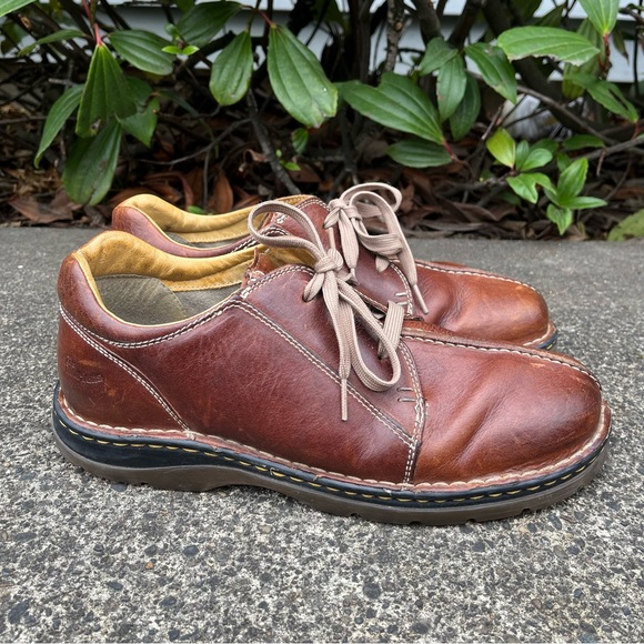 VTG Y2K Dr. Martens 11232 Oxford Shoes Men\'s 7 Brown Leather Stitched Split Toe Dr. Martens 11232 Vintage Split Toe Oxfords - Y2k - Size Uk  main image 3